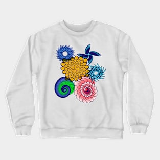 Bright Cute Attractive Spiral Pattern Crewneck Sweatshirt